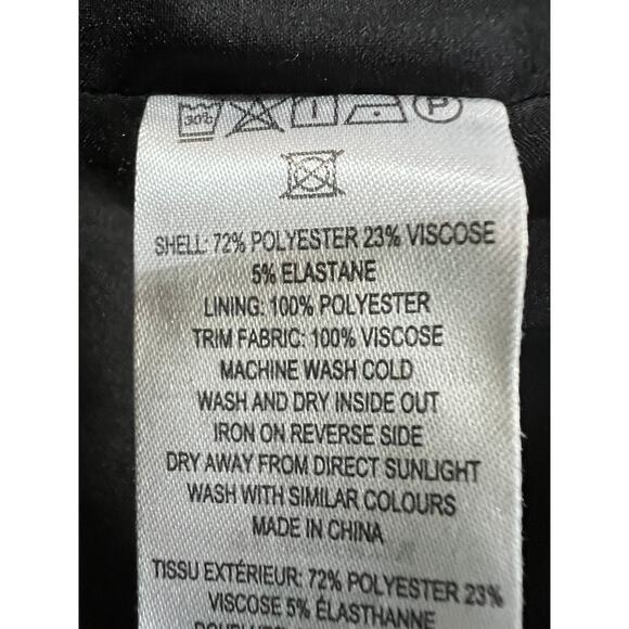 FRENCH CONNECTION WOMENS 12 CONTRAST MINI DRESS BLACK COCKTAIL PARTY TINY FLAW - Picture 12 of 13